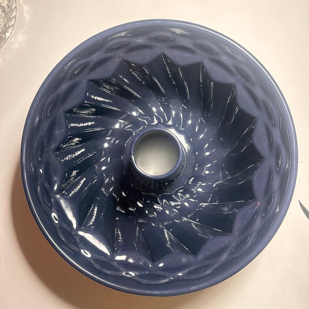 Dr Oetker Gugelhupf bundt 10" x 5" Baking Enamelled Pastry Form Sponge cake BLUE - Picture 12 of 15